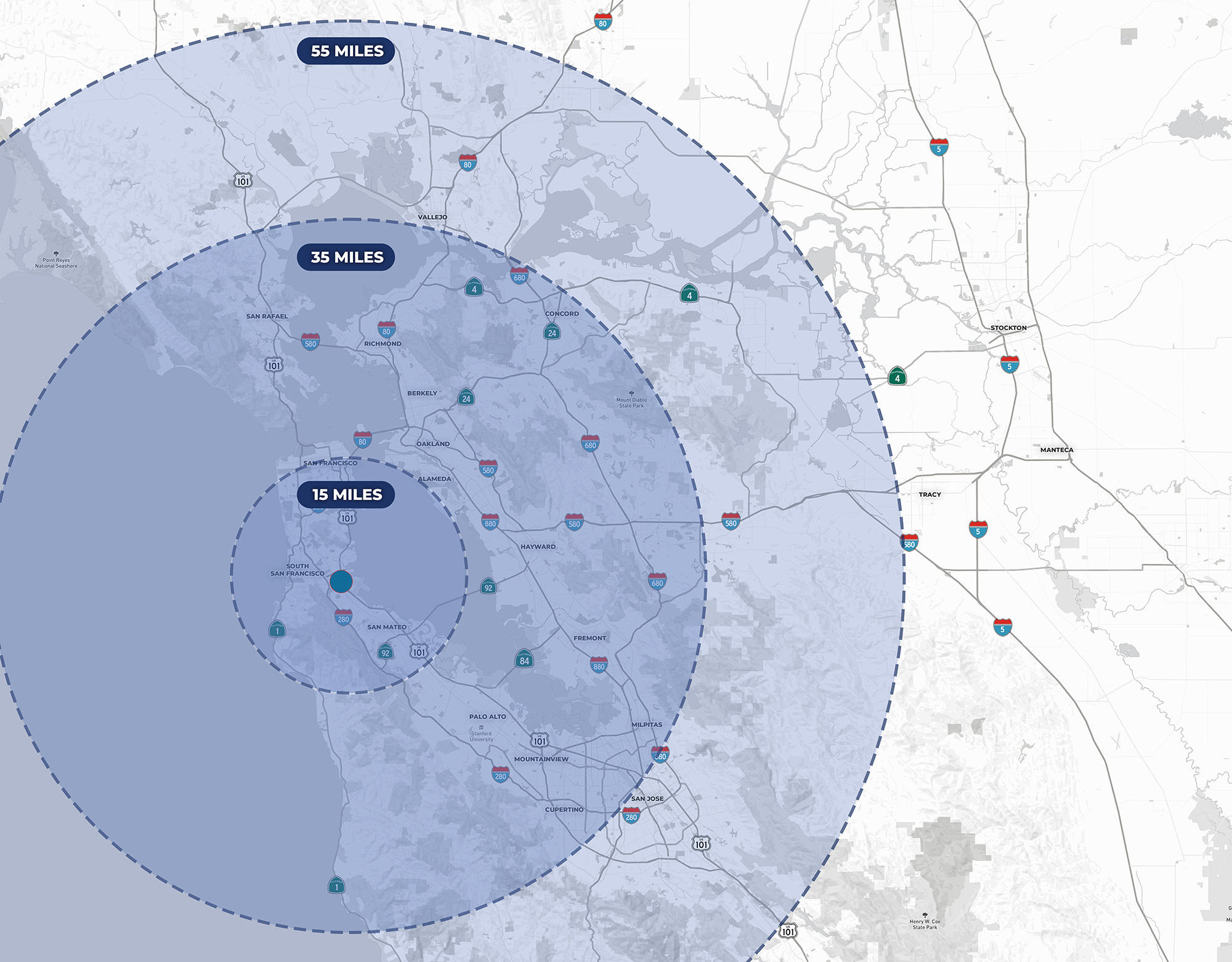 352 Shaw Road - Demographics Map